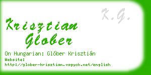 krisztian glober business card